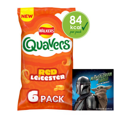 Quavers Red Leicester Cheese Multipack Crisps Snacks 6x16g thumbnail 2