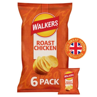 Roast Chicken Multipack Crisps 6x25g thumbnail 2