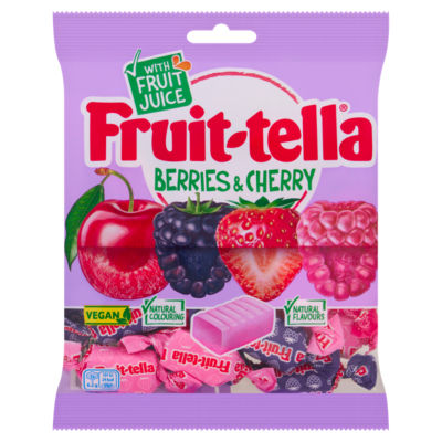 Fruittella Berry & Cherry Chews Sweets Sharing Bag