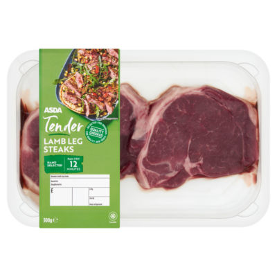 Tender Lamb Leg Steaks 300g