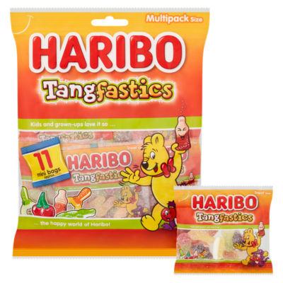 Tangfastics Minis Fruit & Cola Flavour Fizzy Jelly Sweets 11 x 16g Fun Size Bags thumbnail 3