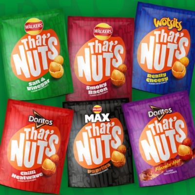 That’s Nuts Walkers Salt & Vinegar Coated Peanuts Grab Bag 40g thumbnail 3