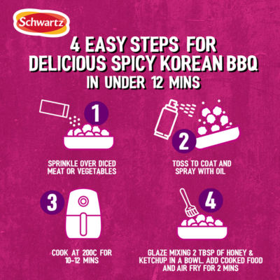 Air Fryer Spicy Korean BBQ Seasoning Drum 125g thumbnail 4