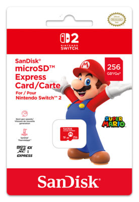 Nintendo Switch SanDisk microSD Express Card for Nintendo Switch 2 (256GB)