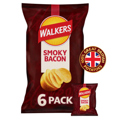 Smoky Bacon Multipack Crisps 6x25g thumbnail 2