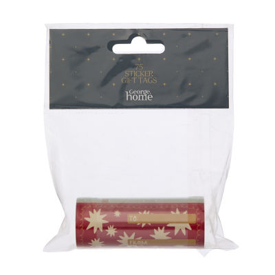 Christmas Sticker Roll Red 75pk
