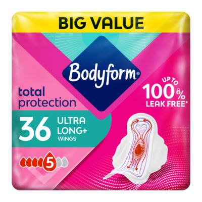 Total Protection Ultra Long Sanitary Towels Wings 36 pack thumbnail 2