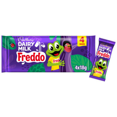 Dairy Milk Freddo Chocolate Bar 4 Pack Multipack 72g (4 x 18g) thumbnail 2