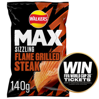 MAX Flame Grilled Steak Sharing Crisps 140g thumbnail 2