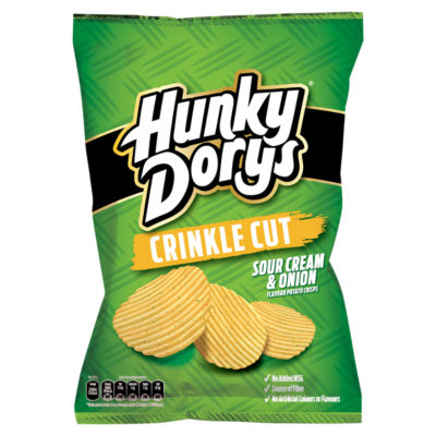 Crinkle Cut Sour Cream & Onion Flavour Potato Crisps 130g thumbnail 2