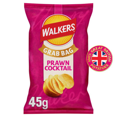 Prawn Cocktail Grab Bag Crisps 45g thumbnail 2