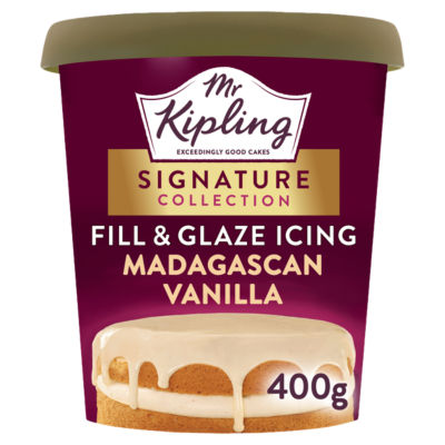 Mr Kipling Signature Baking Madagascan Vanilla Fill & Glaze Cake Icing 400g