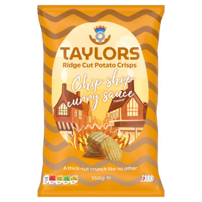 Chip Shop Curry Sauce Flavour Ridge Cut Potato Crisps 150g thumbnail 2