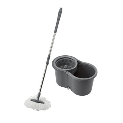 Grey Spin Mop and Bucket thumbnail 2