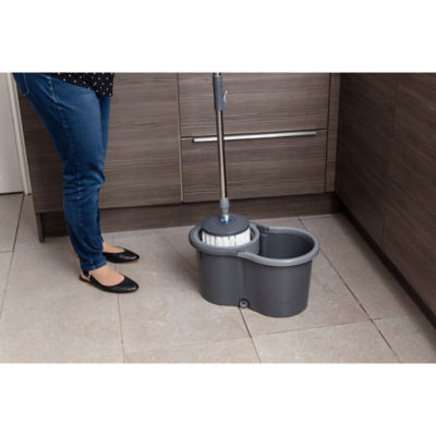 Grey Spin Mop and Bucket thumbnail 7