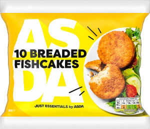Just Essentials by  10 Breaded Fishcakes 500g