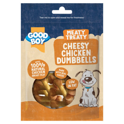 Meaty Treaty Cheesy Chicken Dumbbells 80g thumbnail 2