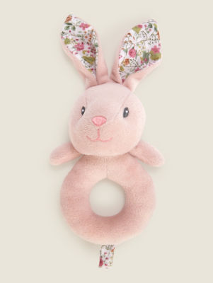 Pink Bunny Rattle