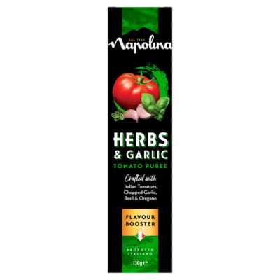 Napolina Herbs & Garlic Tomato Puree 130g