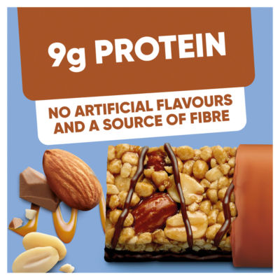 High Protein Almond and Salted Caramel Flavour snack bars 4x35g thumbnail 3