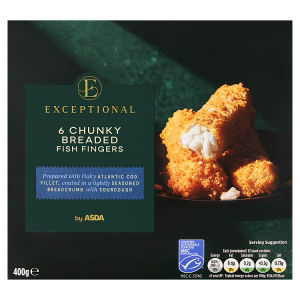 6 Chunky Breaded Fish Fingers 400g