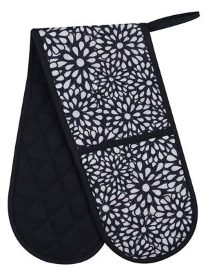Blue Floral Oven Glove