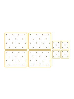 Bee Placemat & Coaster Set