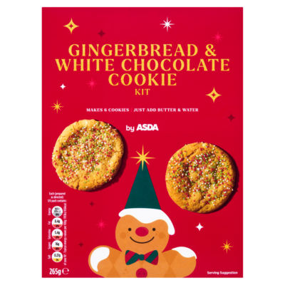 Gingerbread & White Chocolate Cookie Kit 265g