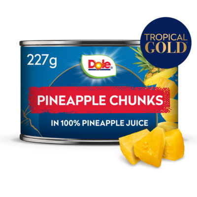 Tropical Gold pineapple chunks in pineapple juice 227g