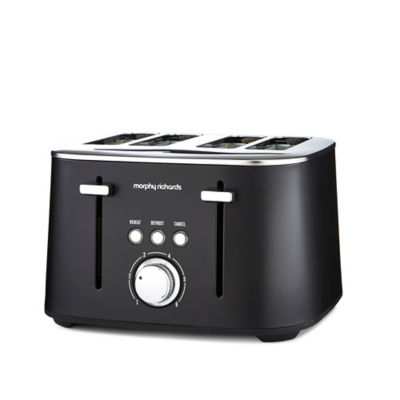 Morphy Richards Shadow 4-Slice Toaster Black thumbnail 4
