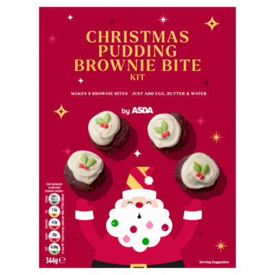 Christmas Pudding Brownie Bite Kit 344g