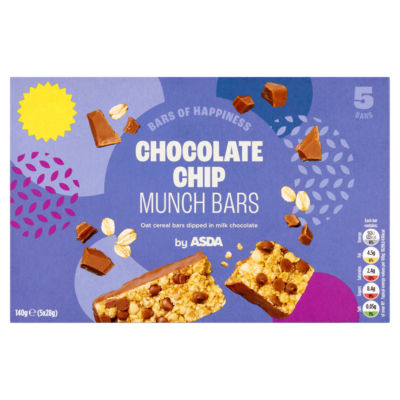Chocolate Chip Munch Bars (5 x 28g) 140g