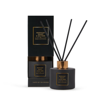 Classic Midnight Peony and Leather Reed Diffuser thumbnail 2