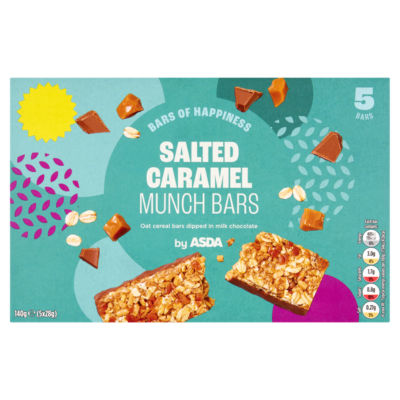 Salted Caramel Munch Bars (5 x 28g) 140g thumbnail 2