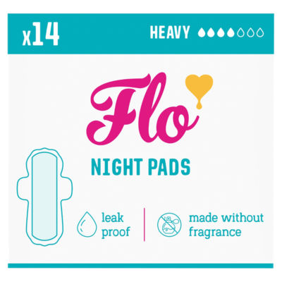 Bamboo Night Period Pads (14 Pads)