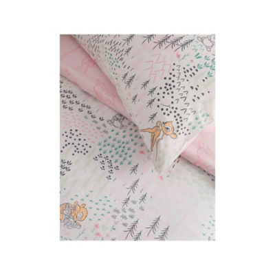 Disney Bambi Pink Reversible Cotton Toddler Duvet Set thumbnail 4