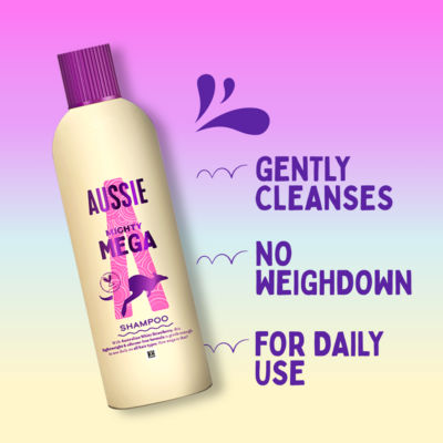 Mighty Mega Shampoo 400ml. Gently Cleansing Shampoo for Soft and Shiny Hair thumbnail 3