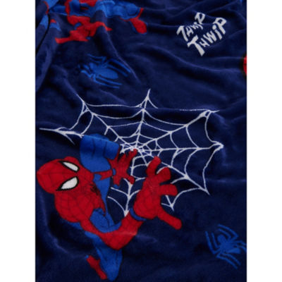 Marvel Navy Spider-Man Fleece Blanket thumbnail 4