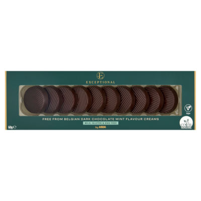 Belgian Dark Chocolate Mint Flavour Creams 60g thumbnail 2