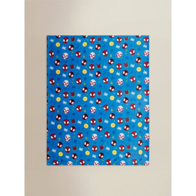 Marvel Spidey & Friends Blue Fleece Blanket thumbnail 3