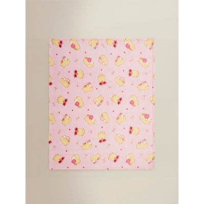 Pink Capybara Fleece Blanket thumbnail 3