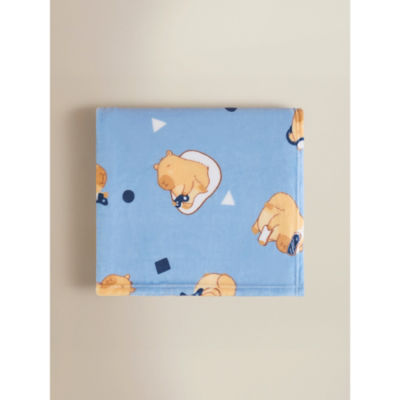Blue Capybara Gaming Fleece Blanket