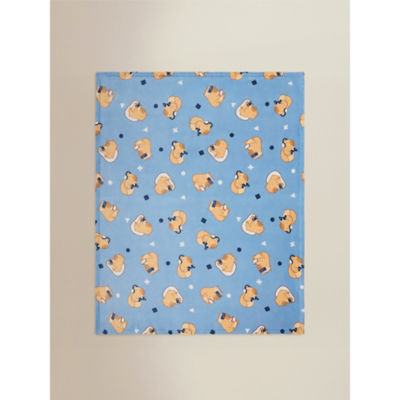 Blue Capybara Gaming Fleece Blanket thumbnail 3