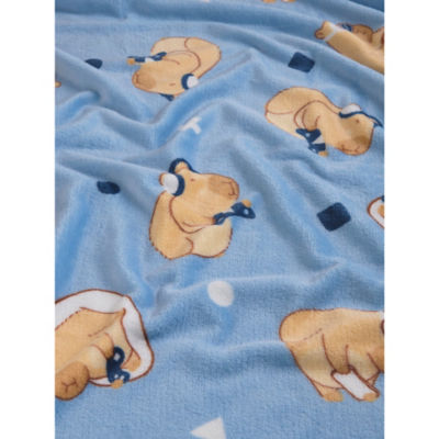 Blue Capybara Gaming Fleece Blanket thumbnail 4