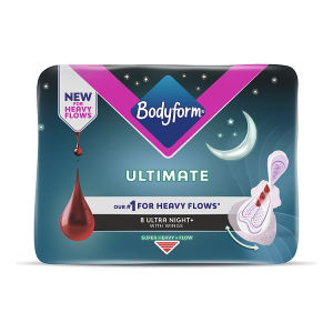 Ultimate Ultra Night Sanitary Towels Wings 8 pack