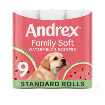 Family Soft Limited Edition Watermelon Wow Scented Toilet Rolls x9