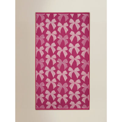 Pink Bows Cotton Hand Towel thumbnail 6
