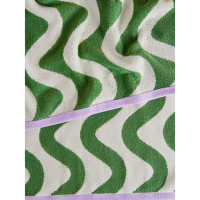 Green Wiggle Cotton Hand Towel thumbnail 3
