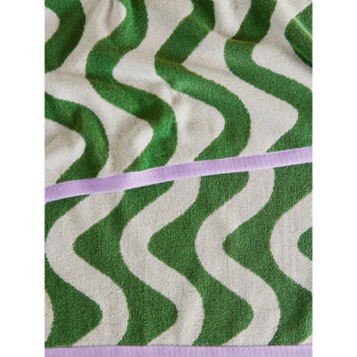 Green Wiggle Cotton Hand Towel thumbnail 4