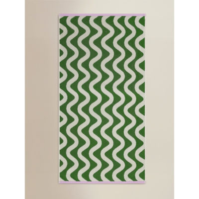 Green Wiggle Cotton Hand Towel thumbnail 5